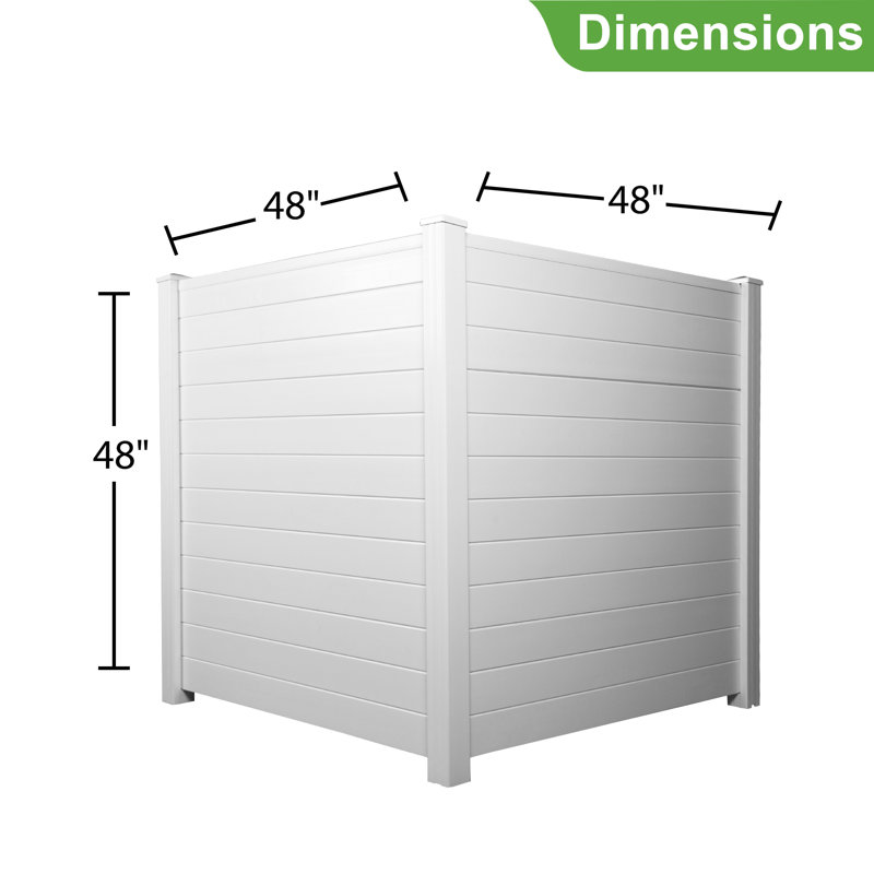 Horizontal Stripe Vinyl Privacy Fence Panel