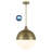 Blosser Metal Globe Single Pendant with Glass Shade-1763811461-1763811458