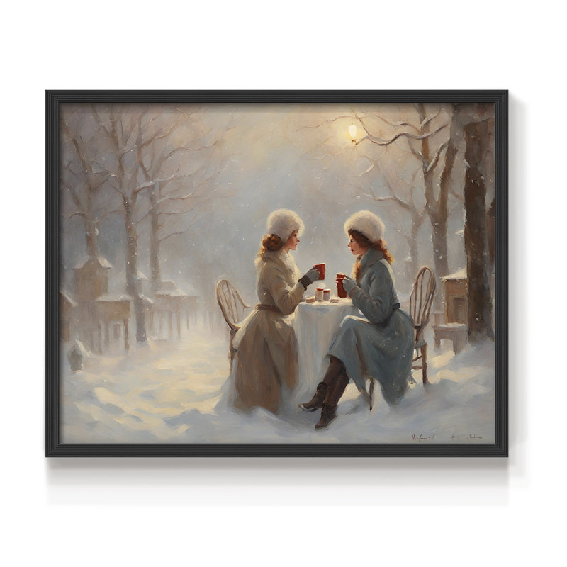 Paysages rétro - Cxxi - reproduction encadrée, H 16 po x l 20 po, Noir