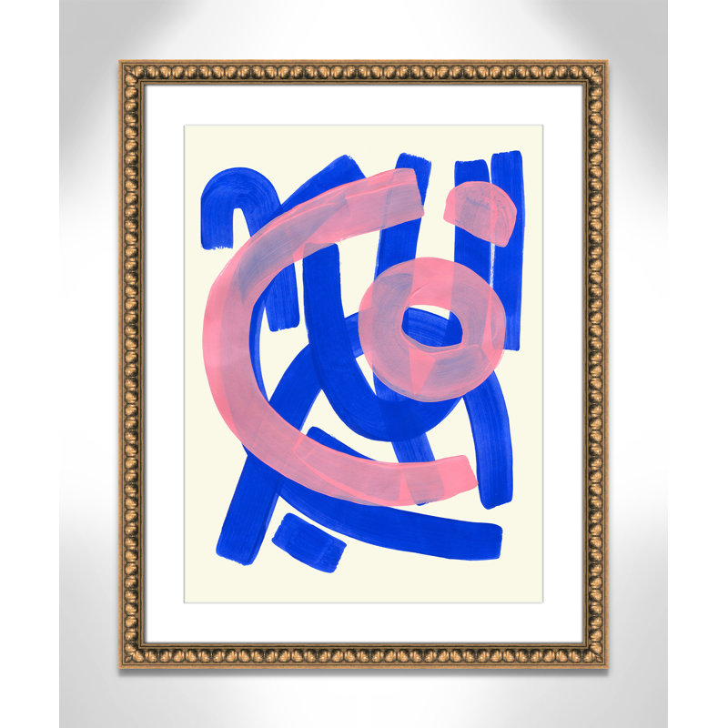 Impression Funky Beat par Haniff, Imprimé mat, Perles de feuilles dorées, 24.5'' W x 30.5'' H