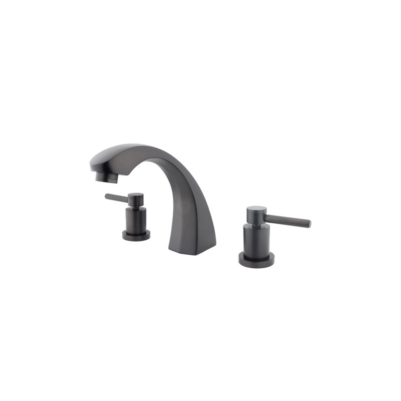 South Beach Double Handle Deck Mounted Roman Tub Faucet, Oil Rubbed Bronze