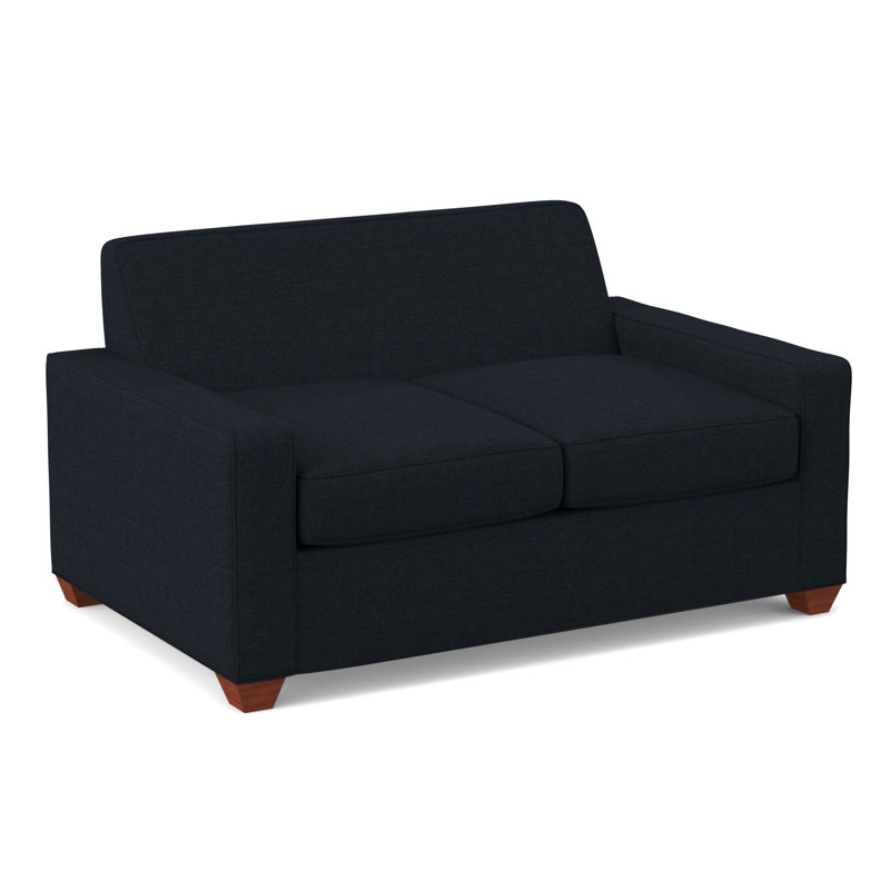 Avery 72" Square Arm Sofa, BM Cherry, Antic Navy