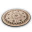 Tapis rond lavable avec dessous antidérapant