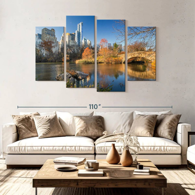 Nicci NYC Central Park Pond, H 54 po x l 84 po