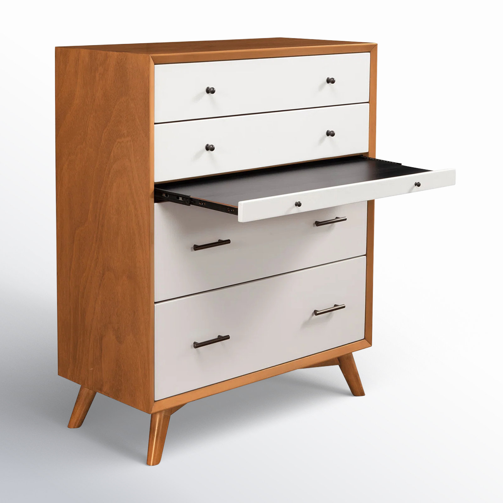 Williams 38" Mahogany Dresser, Chestnut/White