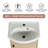 Nursal 16.95 " W Freestanding Standard Free Standing 1 Single Vanity Bathroom Vanity With Ceramic Top