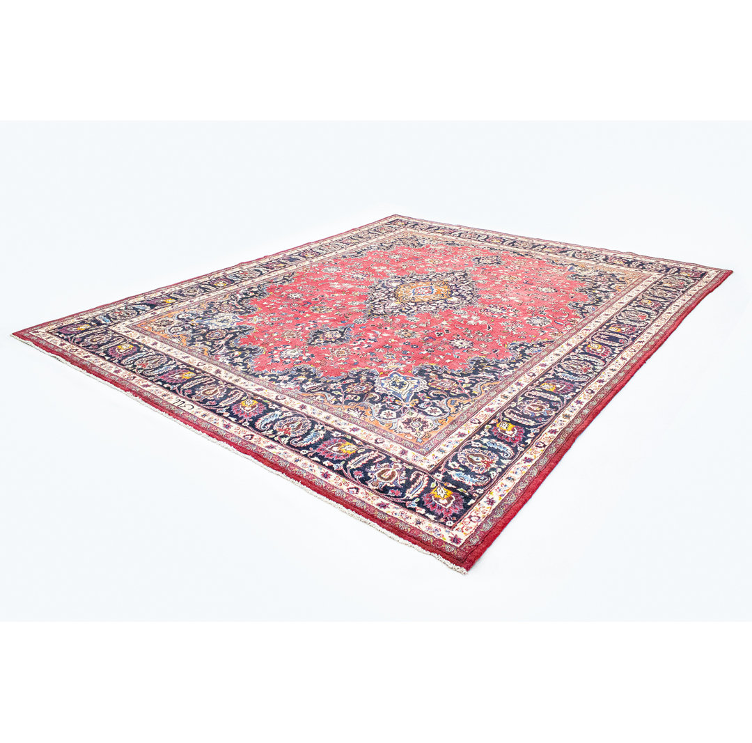 Hand Knotted Wool Red Indoor/Outdoor Rug
