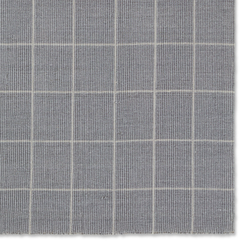 Oxford Striped Area Rug in Silver/Gray, Rectangle 5' x 8'