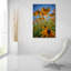 «Black Eyed Susans Bask In The Sun» par Rick Berk, art mural en verre acrylique-1424929461