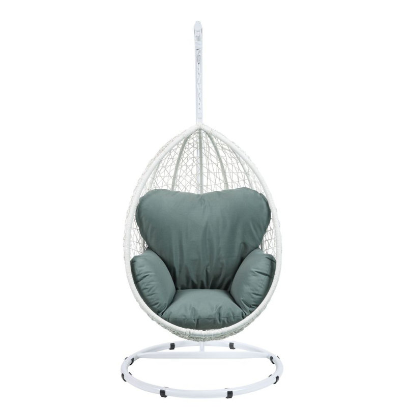 HANGING CHAIR, Green, White