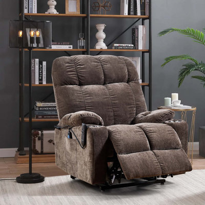 Motor Power Lift Recliner Chair  For Elderly Infinite Position Lay Flat 180° Recliner With Heat Massage