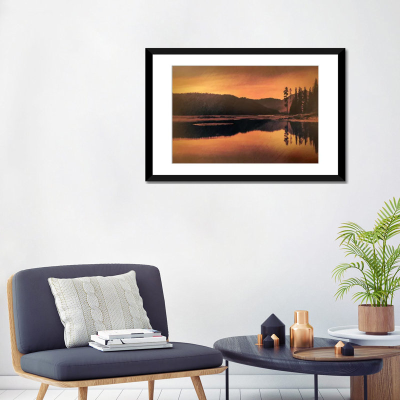 «Sparks Lake Serenity» par Don Schwartz - reproduction d'art sur toile tendue, H 3 po x l 16 po x P 24 po, Blanc