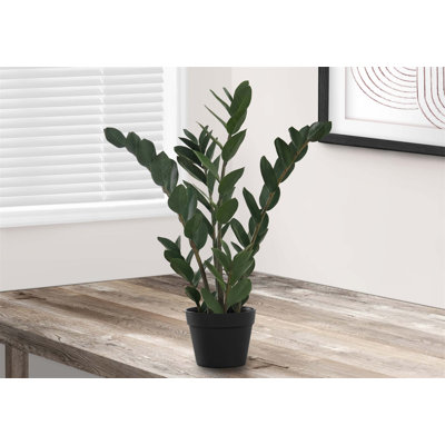 Artificial Indoor Zz Tree with Real - Touch Leaves, Potted for Floor Decor, Adding Lifelike Greenery to Your Home