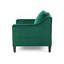 Fauteuil club en velours vert