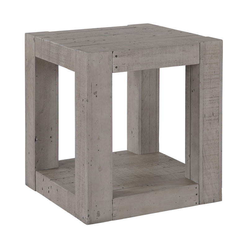 Dajonae Solid Wood Reclaimed Pine End Table