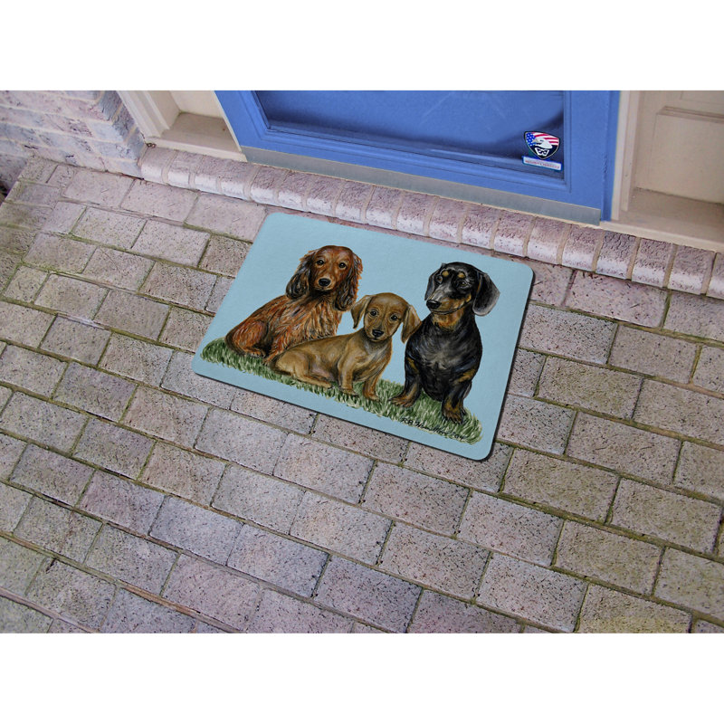 Henninger Non-Slip Doormat, Rectangle 1'6" x 2'2"