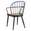 Chaises de salle à manger d'intérieur en bouleau avec pieds en métal, base noire mate, ensemble de 2,64 cm de profondeur x 91 cm de hauteur x 58 cm de largeur. Finition soignée, construction robuste, structure en métal.