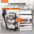 23.6'' H x 16.5'' W Printer Stand with Wheels
