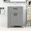 Meuble-lavabo pour salle de bain avec lavabo en céramique, tiroir, armoire de rangement et tablette-1432192228
