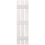Three Batten, Three Board Open Vinyl Shutters Pair