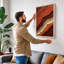 Layered Earth Strands Rustic - Wrapped Canvas-547257294-547257331