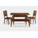 Valletta 4 - Person Solid Wood Top Four Leg Dining Set