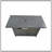 25'' H Steel Propane Outdoor Fire Pit Table With Lid (Grey)