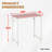 Computer Desk 32 Inch Adjustable Screw Feet Writing Table Wooden Modern Office Desk Simple Study Table with Robust Metal Frame for Office Home Study Writing-1335664627