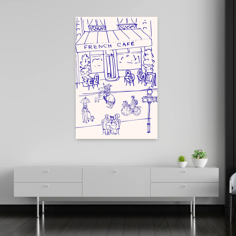 Art mural fantaisiste abstrait contemporain