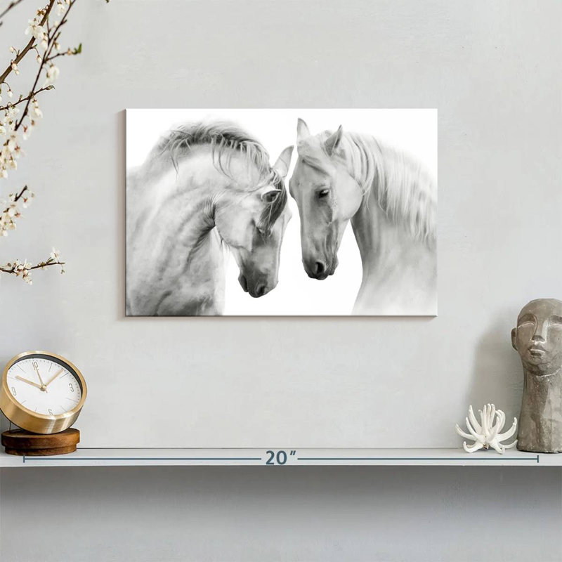 Brampt Horses Courting, 8" H x 12" W