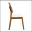 Chaises de salle à manger en bois de noyer massif avec coussins en polyuréthane blanc et dossier creux pour une assise confortable-1289571116
