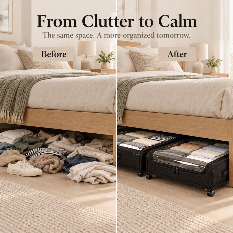 Rebrilliant Fabric Underbed Storage