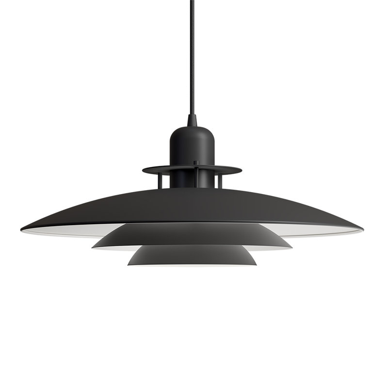 Primus 1 - Light Unique/Statement Pendant, 21.20cm H x 47.50cm W x 47.50cm D, Flat Black