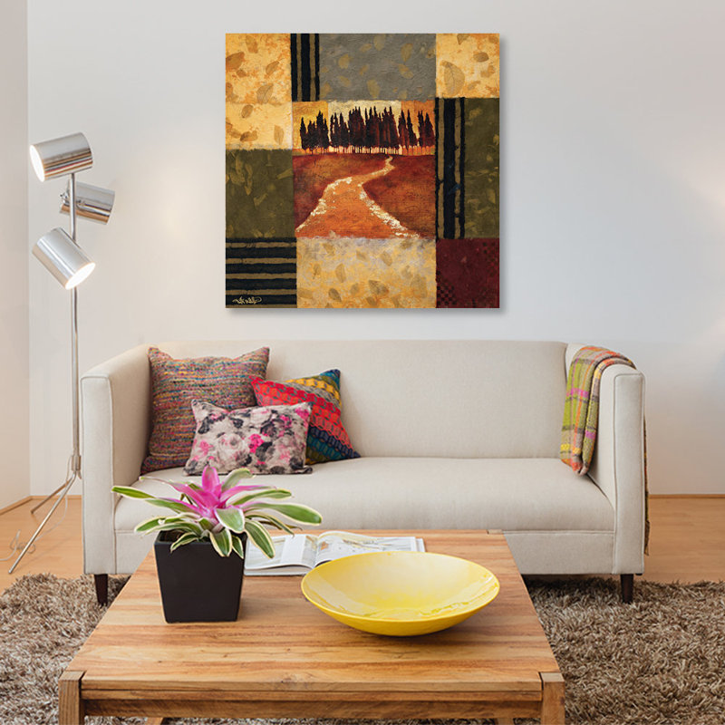 « pastorale », impression sur toile, H 12 po x l 12 po x P 1,5 po, Toile tendue, Pas de tapis