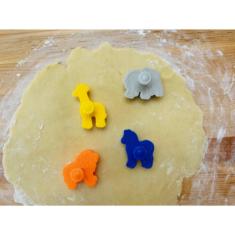 Ensemble de 4 couteaux à croûte à tarte Safari