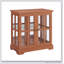 Vitrine à DEL rétro avec tablettes réglables et portes en treillis pour le décor et l'organisation de la maison-559475637