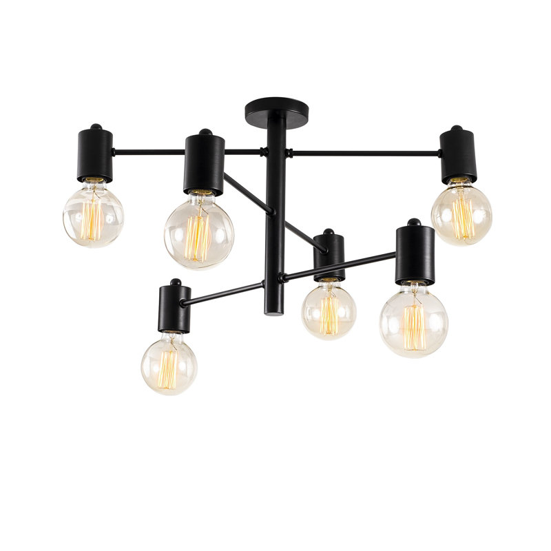 Luminaire suspendu unique à 6 lumières Zayyan