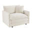 Canapé de 41 po à assise simple en chenille avec coussin profond et coussins décoratifs de 41 po de profondeur-1617752555