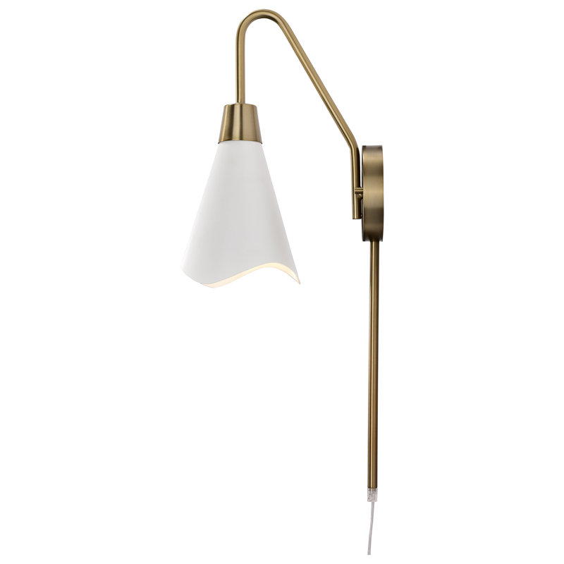 Kanako Armed Sconce, Matte White