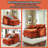 40"W Corduroy Oversized Chair & Ottoman Set - Comfy Cloud Sofa Armchair with Extra Deep Seat, Plush Upholstered for Apartment Living Room, Small Space Friendly-1371942679