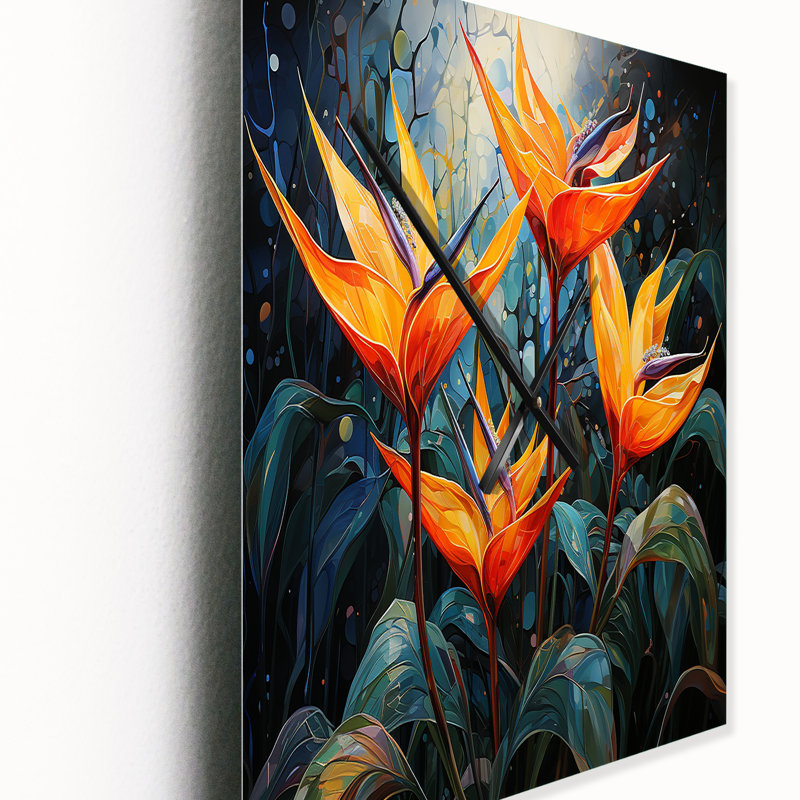 Birds Of Paradise Paradise IV - Horloges murales florales, Grand