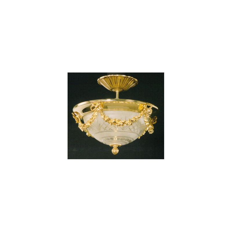 Bello Glass Semi Flush Mount