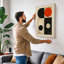 Quadrant Circles Mid-Century - Wrapped Canvas-131761558-131761569