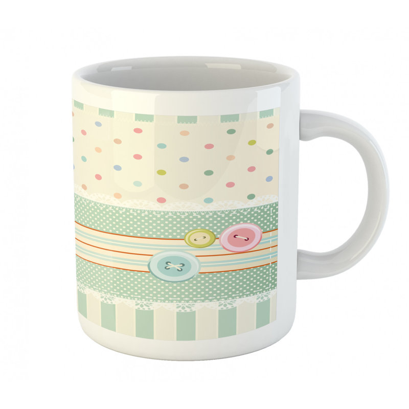 Grande tasse à café shabby flore