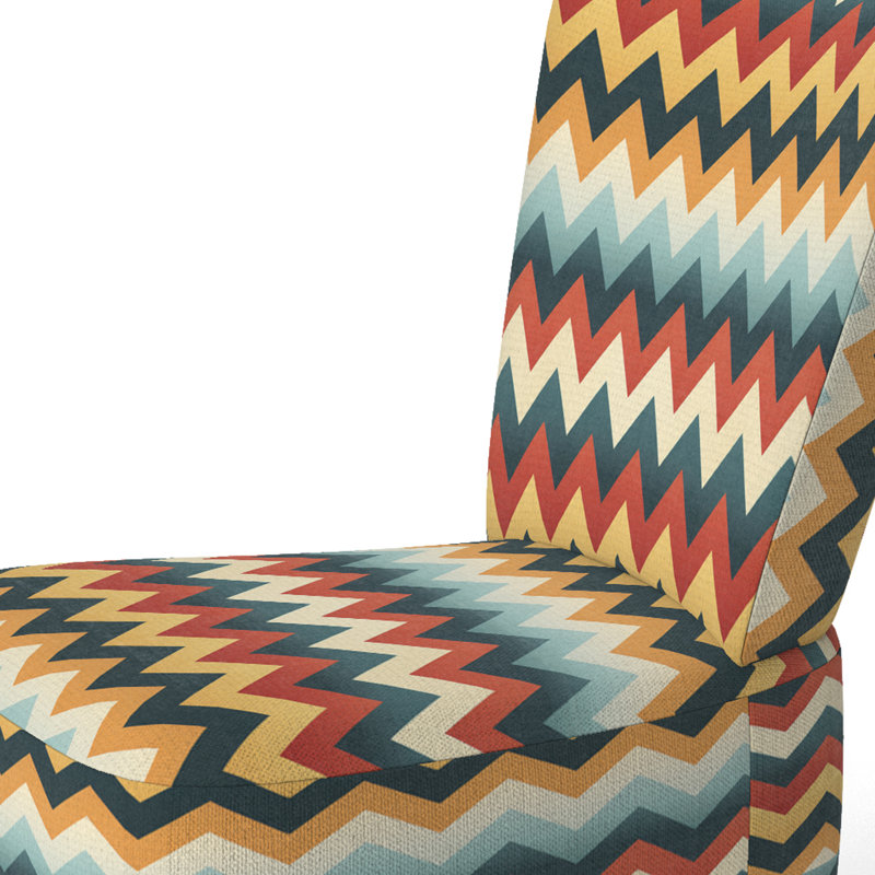 Chaise d'appoint large 27,5 po Roussel, Mélange de polyester multicolore