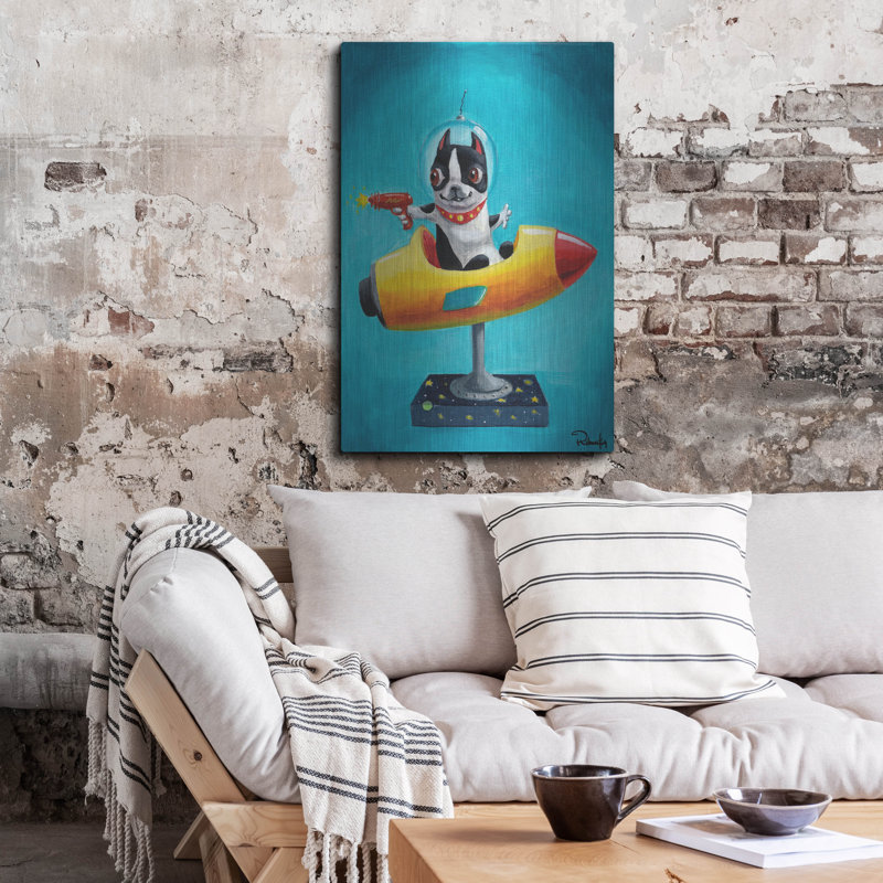 " Rocket Blue " by Brian Rubenacker, 36" H x 24" W