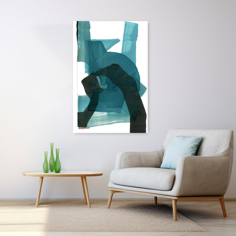 Art contemporain contemporain abstrait, H 48 po x l 32 po