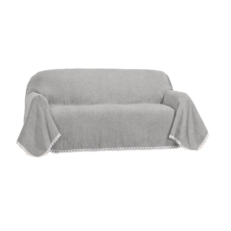 Jeté en dentelle, Gris