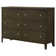 Commode 6 tiroirs cacao foncé