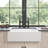 Matte Black Bridge Faucet - Dual Handle For Accurate Flow And Temperature Adjustment Sink 360-Degree Rotating Nozzle Extended Cleaning Area